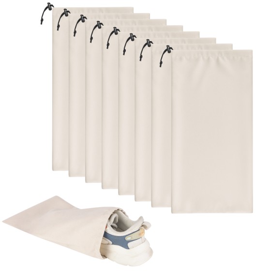 8 Pcs Single Shoe Bags for Travel - 18"X9" Packing Shoe Travel Bags for Suitcase, Shoes