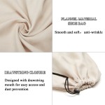 4 Pcs Travel Shoe Bags for Packing, 17.7" x 13.8" Dustproof Shoe Bags with Drawstring Closure,Washable & Reusable
