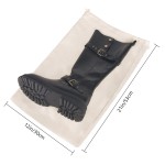 4 Pack Cowboy Boot Storage Bags, 21"×12", Drawstring Travel Protective Pouches for Boot Storage
