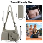 2-in-1 Puffy Diaper Bag, Crossbody Stroller Caddy & Mom Purse, 13L Lightweight Travel Duffle Bag for Baby, Work Commute, Gym, Labor Delivery (Black)