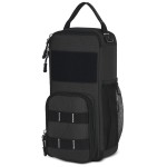 12.6" Heavy Duty Small Tool Bag Pouch for Men with Multiple Pockets,Black 1680D,Zipper,Portable Handle,Ideal for EDC,Motorcycles,Electricians;Stores Screwdrivers,Wrenches,Multimeters and Other Tools