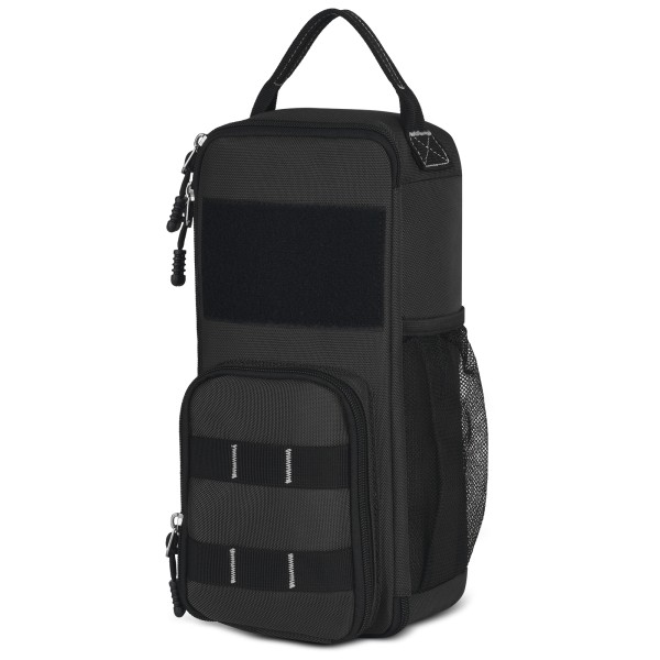 12.6" Heavy Duty Small Tool Bag Pouch for Men with Multiple Pockets,Black 1680D,Zipper,Portable Handle,Ideal for EDC,Motorcycles,Electricians;Stores Screwdrivers,Wrenches,Multimeters and Other Tools