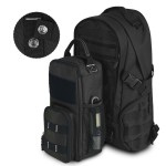 12.6" Heavy Duty Small Tool Bag Pouch for Men with Multiple Pockets,Black 1680D,Zipper,Portable Handle,Ideal for EDC,Motorcycles,Electricians;Stores Screwdrivers,Wrenches,Multimeters and Other Tools