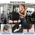 Tote Bag for Women, Lightweight Gym Travel Bags with Yoga Mat Strap, Wet Pocket, Shoe Bag & Cosmetic Pouch, 3-PC Set Versatile Tote for Workout Fitness Pilates Swimming Work Stylish Handbag