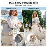 Tote Bag for Women, Lightweight Gym Travel Bags with Yoga Mat Strap, Wet Pocket, Shoe Bag & Cosmetic Pouch, 3-PC Set Versatile Tote for Workout Fitness Pilates Swimming Work Stylish Handbag