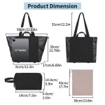 LAIMEIWEE Gym Bag for Women, Lightweight Tote Bags with Wet Pocket & Yoga Mat Straps, Expandable Duffel Bag with Storage Bag & Cosmetic Pouch for Fitness, Pilates, Travel, Weekend, Workout, Sports