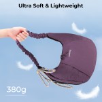 LAIMEIWEE Shoulder Bag for Women, Soft Lightweight Nylon Hobo Bag,Water-Resistant Crescent Crossbody Bag, Slouchy Handbag