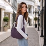 Shoulder Bag for Women, Soft Lightweight Nylon Hobo Bag,Water-Resistant Crescent Crossbody Bag, Slouchy Handbag