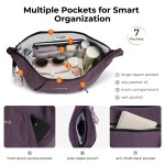 Shoulder Bag for Women, Soft Lightweight Nylon Hobo Bag,Water-Resistant Crescent Crossbody Bag, Slouchy Handbag