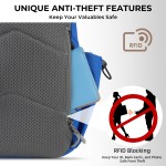 Crossbody Sling Bag, Chest Bag with RFID Blocking & Adjustable Stabilizer Strap, Lightweight Shoulder Bag, Water-Resistant Compact EDC Bag for Travel, Hiking, Outdoor