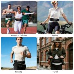 LAIMEIWEE Lightweight Running Belt，Water-Resistant Waist Pack for Women&Men, 4-Zone Organization, Reflective strips Design for Marathon Training, Jogging, Hiking, Commuting