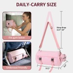 LAIMEIWEE Small Gym Bag for Women, 15L Mini Barrel Duffle Bag with Yoga Mat Holder and Wet Pocket, Compact Lightweight Sports Bag for Workout,Dance,Travel,Swim