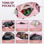LAIMEIWEE Small Gym Bag for Women, 15L Mini Barrel Duffle Bag with Yoga Mat Holder and Wet Pocket, Compact Lightweight Sports Bag for Workout,Dance,Travel,Swim