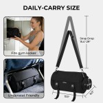 LAIMEIWEE Small Gym Bag for Women, Mini Barrel Duffle Bag with Yoga Mat Holder and Wet Pocket, Compact Lightweight Sports Bag for Workout,Dance,Travel,Swim