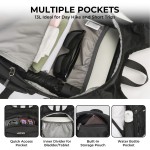 LAIMEIWEE 13L Small Packable Hiking Backpack, Lightweight Foldable Daypack for Day Trips, Travel Day pack for Men Women