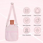 Pickleball Paddle Cover Crossbody Bag with Adjustable Strap Pickle ball Sling Bag Lightweight Pickleball Gifts for Men and Women